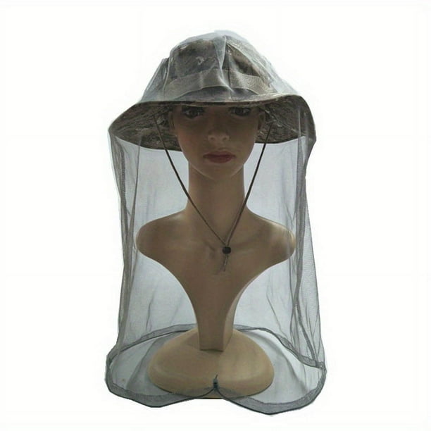 Stay Protected from Mosquitoes and Insects with our Portable Mosquito Head Net - Perfect for Outdoor Activities like Hiking, Camping, Climbing, and Walking!