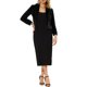 thumbnail image 2 of INSPIRE CHIC Abrigo de Piel para Mujer Moda Invierno Chaqueta Abierta Recortada Solapa Manga Larga Abrigo de Piel Sintética Esponjoso M Negro, 2 of 5