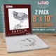 thumbnail image 2 of Cuaderno de bocetos U.S. Art Supply 20 x 25 cm 200 hojas (2 unidades), 2 of 7