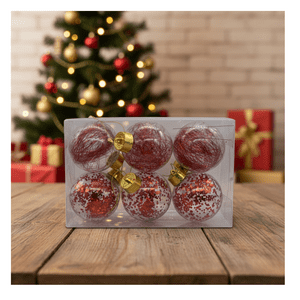 Genérico - 6 Bambalinas 8Cm Transparentes Decoración Arbol Adornos Navidad 2025