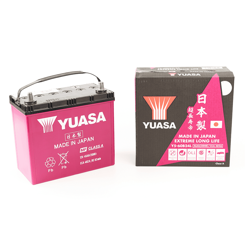 Batería De Auto Yuasa 60b24l - 45 Ah Y 495 Cca