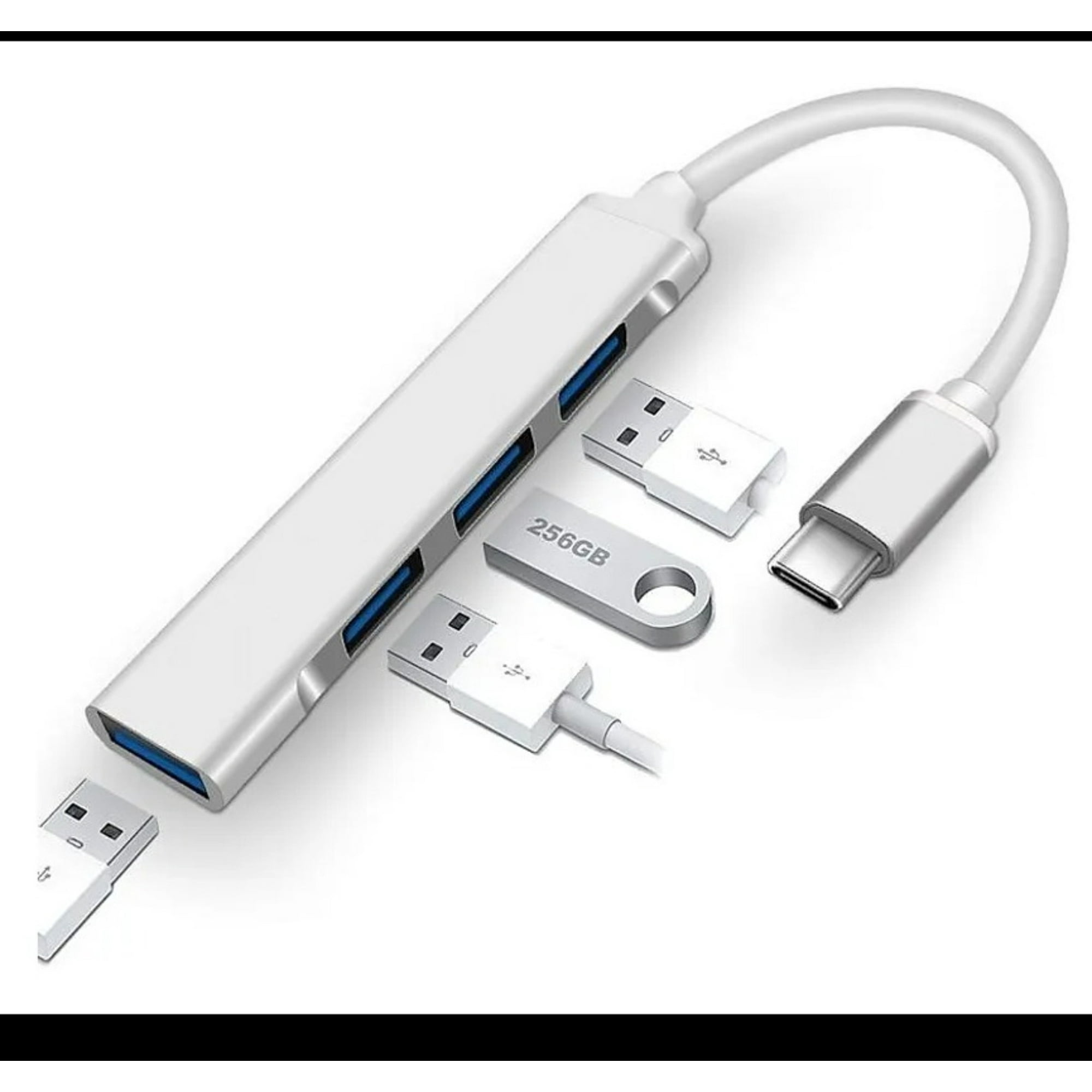 Oem - Adaptador Usb Hub Tipo C 4 X Usb 3.0 4 En 1