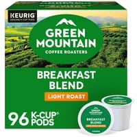 Green Mountain Coffee Roasters - Café Green Mountain Breakfast Blend Tostado Claro 96 Cápsulas
