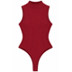 thumbnail image 2 of Body Moldeador Cuello Alto Sin Mangas Elasticado Ajustado rojo Talla Única, 2 of 3