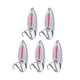 thumbnail image 5 of 5 Piezas Cucharas De Pesca Se?uelos Metal Vertical Bass Cebos Y Se?uelos Agua Dulce Plata 50g, 5 of 5