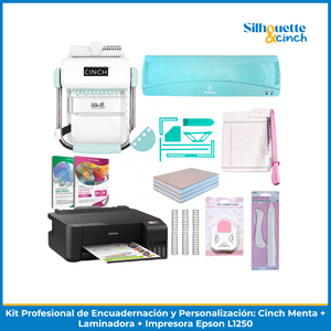 We R - Kit Profesional De Encuadernación Y Personalización: Cinch Menta + Laminadora + Impresora Epson L1250