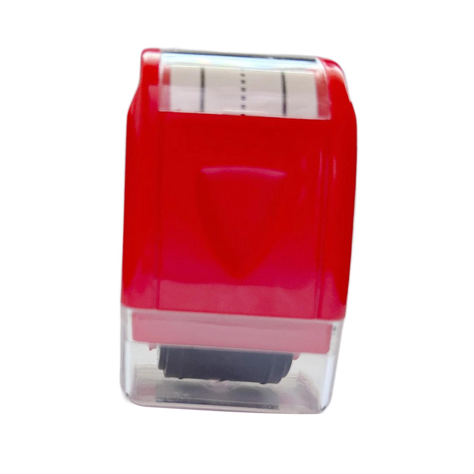 Magideal - Sello De Rodillo Para Práctica De Líneas, Herramienta De Práctica De Escritura A Mano, Sello Rodante De Línea De Práctica Autoentintado Versátil Para Rojo