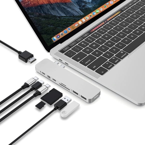 Hub USBC HyperDrive PRO Silver para MacBook Pro HDMI 4K