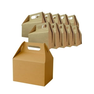 Disparo - Set 50 Cajas Con Agarre Delivery Kraft 22X13X15Cm Desechable