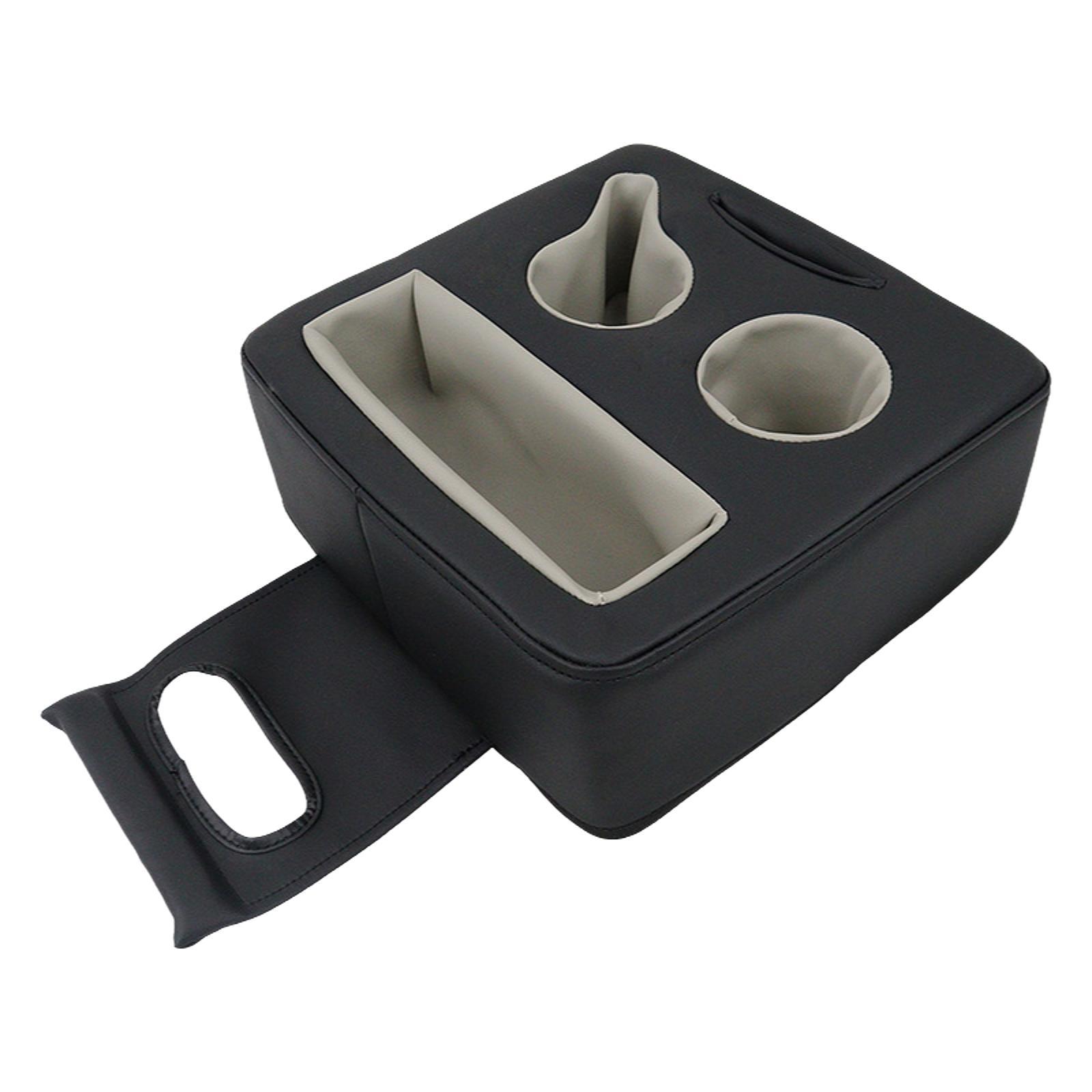 Magideal - Caja De Almacenamiento Interior Para Asiento Trasero, Portavasos Para Bebidas, Organizador Para Asiento Trasero De Coche, Sofá, Cama, Portavasos Para