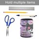 thumbnail image 5 of My Melody-theme Cylinder Pen Holder Pencil Organizer with Flannel Lining PVC Leather Material Cardboard Base for study work 10*8CM, 5 of 6