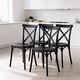 thumbnail image 1 of Pack 4 Sillas Crossback Para Comedor Apilables Polipropileno Negras, 1 of 8