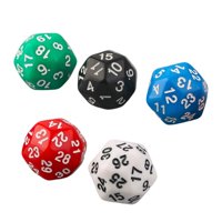 Bothyi - Juego De Dados De 5 Uds., Juegos De Dados De 30 Lados Para Juegos De Mesa De Rol, Suministros Para Fiestas