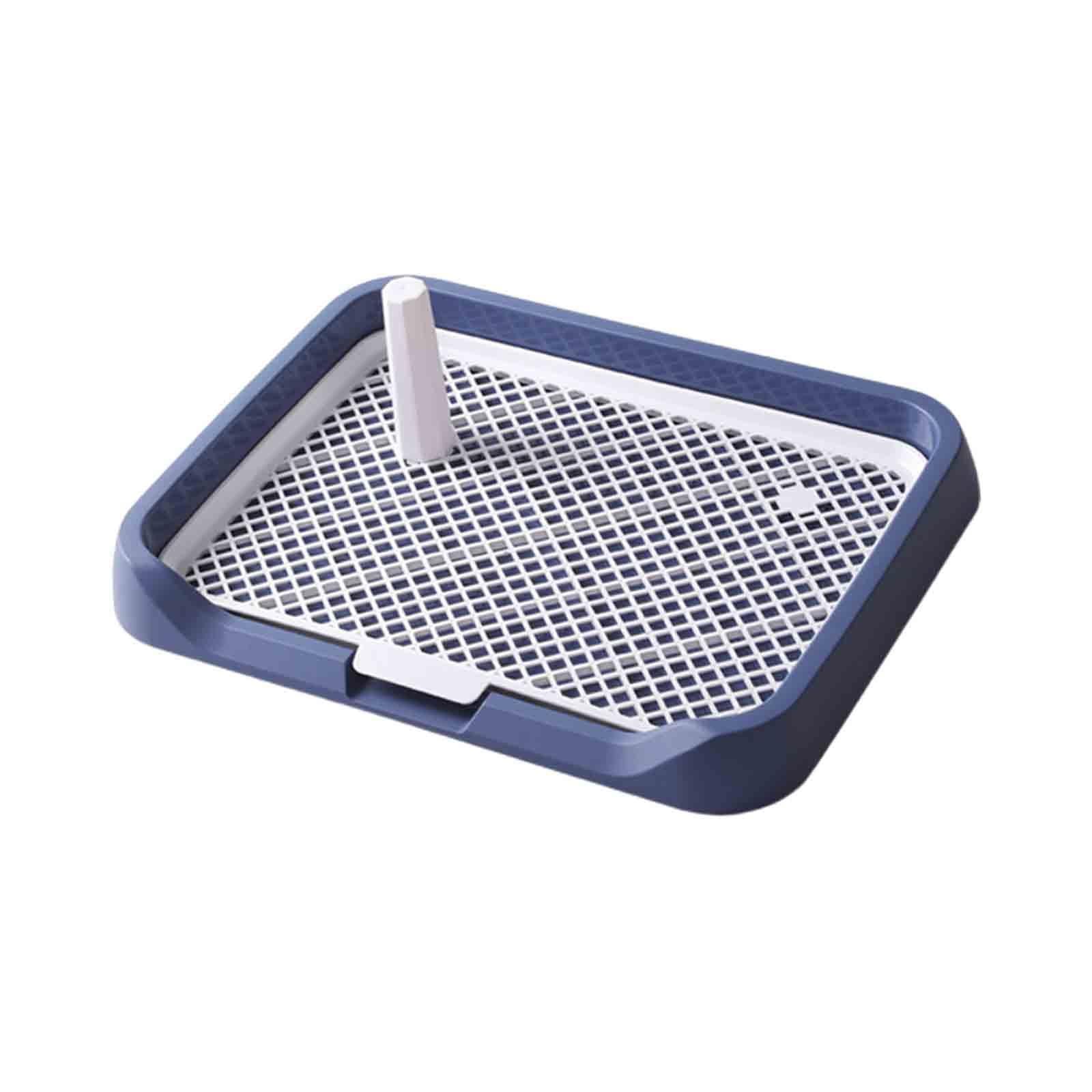 Inodoro Para Orinal Para Perros, Inodoro Portátil Para Orinar Para Mascotas, 18,11x13,78x1,97 Pulgadas, Bandeja Para Arena Para Perros, Azul