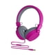 thumbnail image 2 of Auriculares Sobre La Oreja Para Mujer, Auriculares Profesionales Con Cable, Color Rosa, Plegables, Para Oficina, 2 of 5