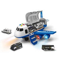 Crusec - Avion Transportador 3 Coches Musica Y Luces