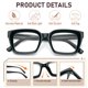 thumbnail image 4 of Gafas de lectura MMOWW +1.0 cuadradas con filtro de luz azul – pack de 4, 4 of 6
