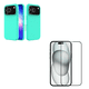 thumbnail image 1 of Carcasa Goma Lamina Vidrio Compatible Con iPhone 17 Pro Max Turquesa, 1 of 4