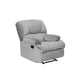 thumbnail image 1 of Bergere Perugia Reclinable Tela Velvet Gris, 1 of 5