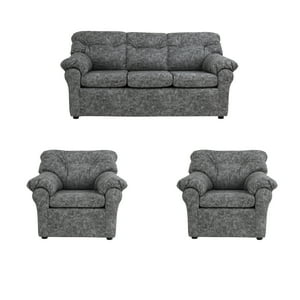 Muebles América - Living Franco 311 Cuero Auris Gris