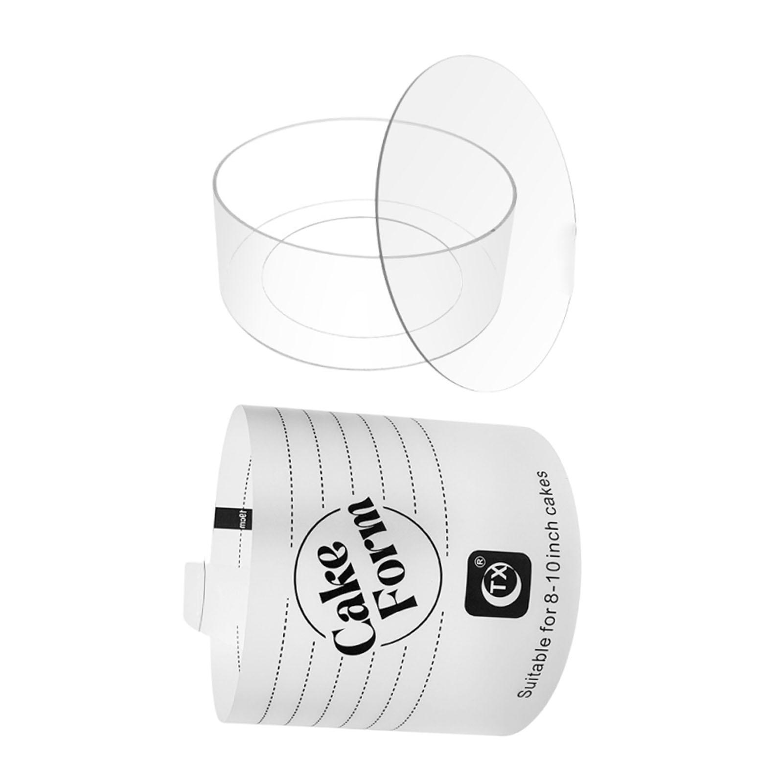 Magideal - Accesorios Acrílicos Para Moldes De Tartas, Fáciles De Usar Y Multifuncionales, Suministros Prácticos Para Bricolaje. 10 Pulgadas