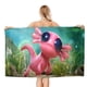 thumbnail image 1 of Ajolote Toalla de playa de secado rápido con diseño temático, regalo para mujeres y niñas, ideal para cumpleaños, fans, amantes de la música, uso en la playa o al aire libre, 78 × 150 cm, 1 of 6