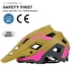 thumbnail image 2 of Casco de bicicleta BATFOX LA303 para hombres, mujeres, adultos y jóvenes, color amarillo, 2 of 7
