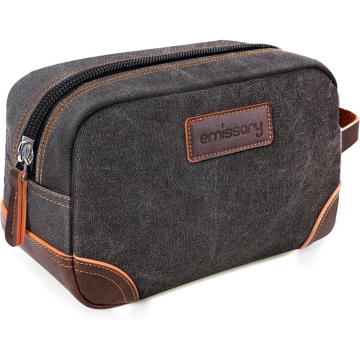 Emissary - Neceser Lona Cuero Pu 25cm Impermeable Hombre