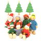 thumbnail image 2 of Doll House HYSTYLE Hystyle, paquete de 7 unidades con muñecas familiares para Navidad, 2 of 9