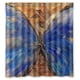 thumbnail image 1 of Schmetterling Butterfly Wasserdicht Duschvorhang Cortina de ducha Juego de cortinas de baño con ganchos Tamaño 66x72 pulgadas, 1 of 3