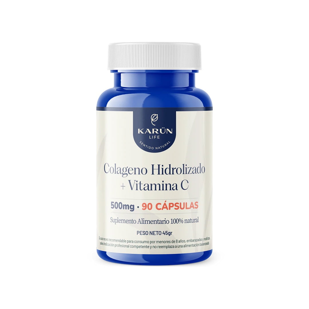 Karün Life - Colágeno Hidrolizado + Vitamina C 500 Mg 90 Cap Karun Life
