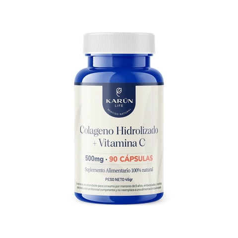 Karün Life - Colágeno Hidrolizado + Vitamina C 500 Mg 90 Cap Karun Life
