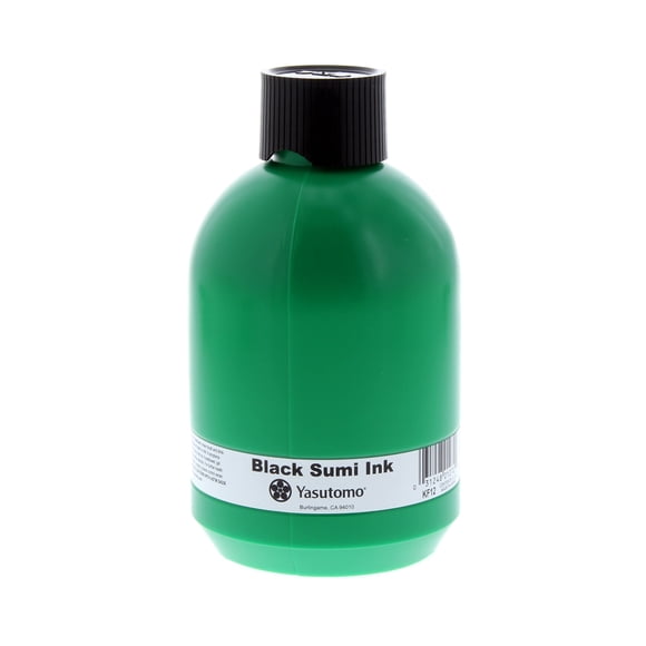 Tinta líquida Yasutomo negra 340 ml (botella de 12 oz)