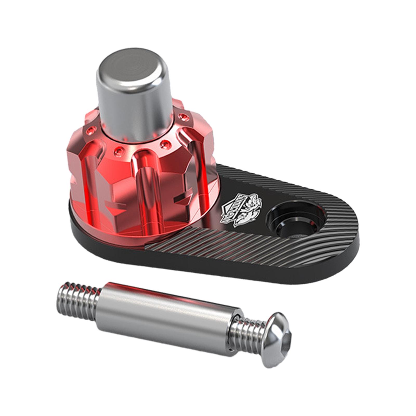 Magideal - Pestillo De Estacionamiento De Freno, Palanca De Freno De Motocicleta, Bloqueo De Manillar De Motocicleta Para Accesorios De Vehículos Eléctricos De M Rojo