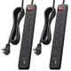 thumbnail image 1 of Regleta con Protección contra Sobretensiones Cable Matters – Paquete de 2, 6 Tomas, 244 cm, 1 of 7