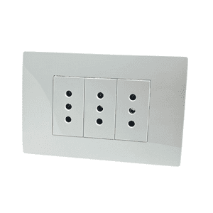 Enchufe Triple Embutido 10A 16A 250V Fenix Certificado Sec