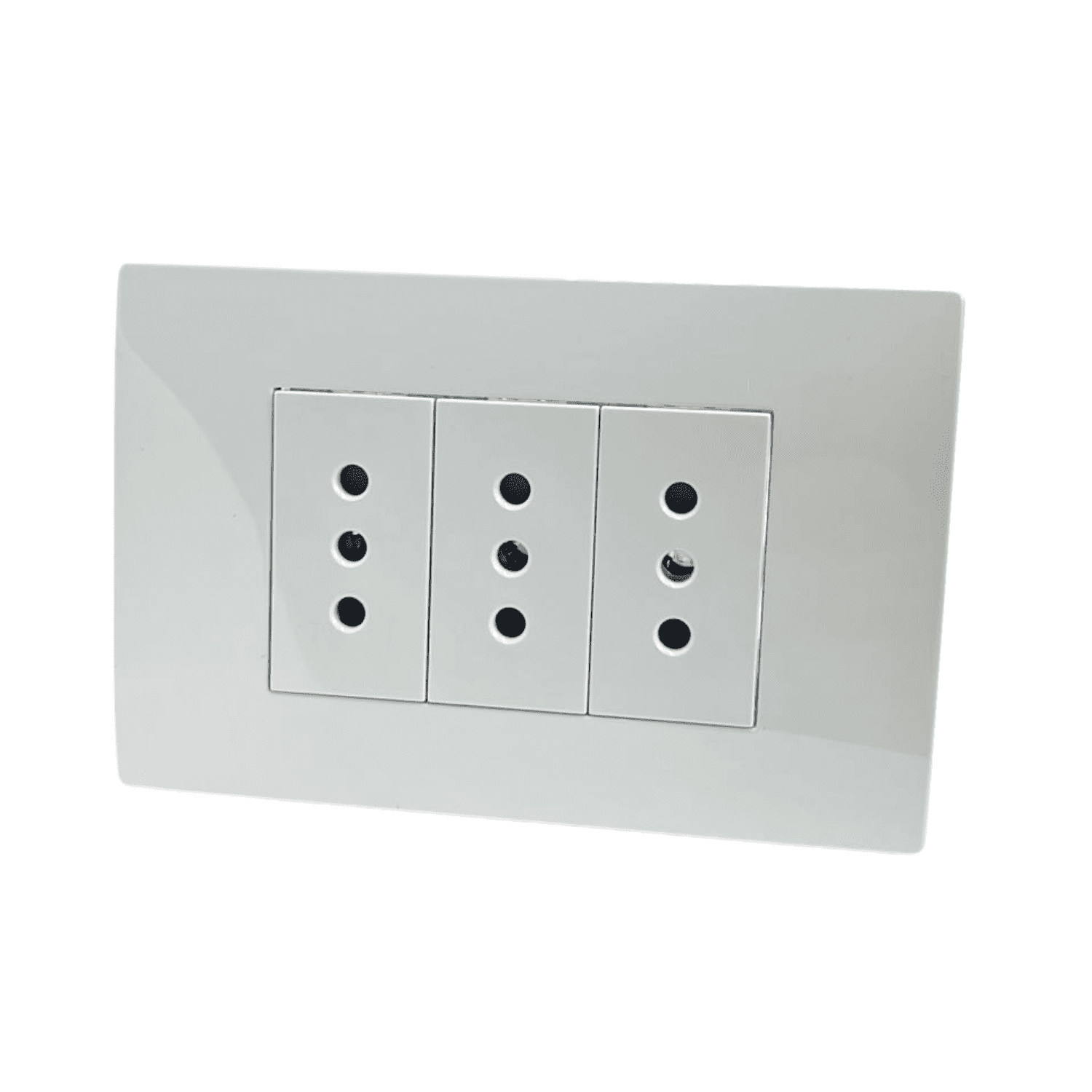 Enchufe Triple Embutido 10a 16a 250v Fenix Certificado Sec