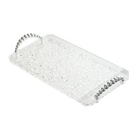 Bothyi - Bandeja Rectangular Para Servir, Organizador De Tocador De Baño, Mesita De Noche, Transparente