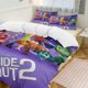 thumbnail image 3 of 3 Piece Bedding SetInside Out Comforter Set for Kids Boys Teen Tween 3D Lightweight Microfiber Bedding Sets, 3 of 5