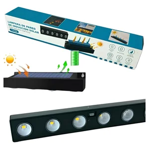 Max - Lámpara Aplique Solar 6 Led Impermeable Terraza Jardín