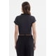 thumbnail image 3 of Polera Mujer Cuello Alto Con Aplicación Negro, 3 of 4