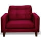 thumbnail image 1 of Sofa Napoles 1C Tela Velvet Burdeo, 1 of 3