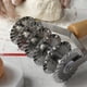 thumbnail image 2 of 1pc Six-wheel Cookie Cutter, Noodle Cutter, Stainless Steel Cutting Tool With Wavy Wood Handle, Manual Cutting Wheel, Baking Tool, Kitchen Accessories, 2 of 2