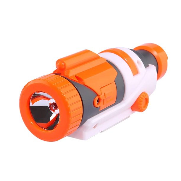 Linterna táctica de plástico AngelReally para juguete Nerf Modify, pistola Nerf, regulador de módulo, pistola de juguete, linterna táctica de pieza modificada, luz azul
