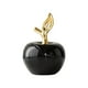 thumbnail image 3 of Figura De Manzanas De Cerámica, Estatua De Manzanas De Mesa Para Oficina, Sala De Estar, Entrada, Pequeña, Negra, 3 of 5
