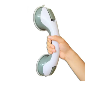 Genérico - X4 Manilla Agarradera Baño Barra Seguridad Ventosa De Baño Color Blanco