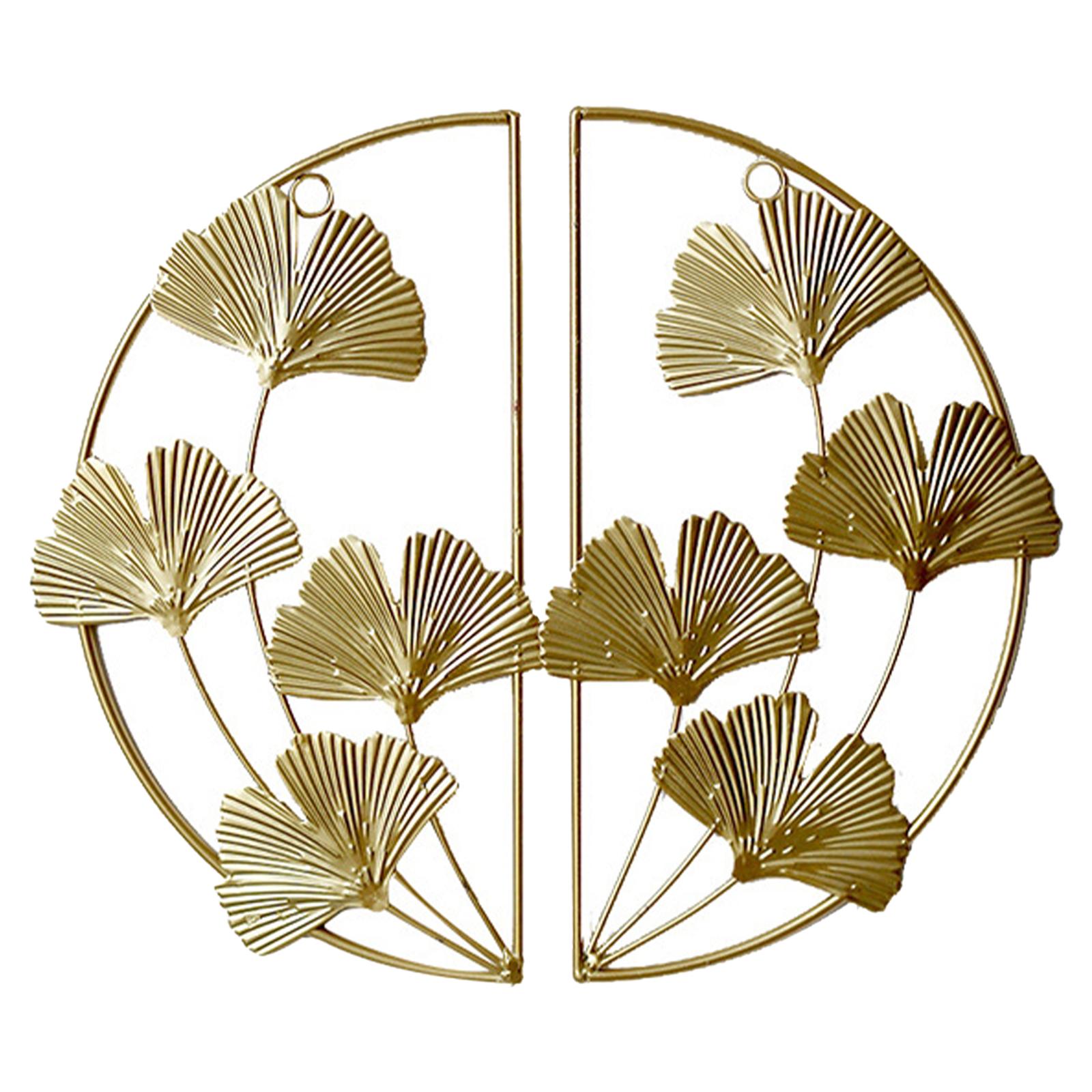 Bothyi - Escultura De Hoja Para Colgar En La Pared Nórdica Para Sala De Estar, Patio, Decoración Del Hogar L X An. 34X18,5 Cm