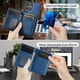 thumbnail image 4 of AutSpace Funda para Samsung Galaxy S24 Ultra 5G, Bloqueo RFID, Cuero PU, Compatible con MagSafe, Billetera Desmontable 2 en 1 con Tarjetero, Soporte, Cubierta Protectora Magnética, Azul, 4 of 9