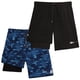 thumbnail image 1 of Pantalones cortos deportivos Reebok Boys, paquete de 2 con forro de compresión 18-20, 1 of 7