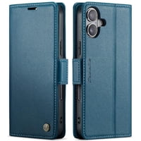 Caseme Tipo Cartera Iphone 16 Con Cierre Magnético, Rfid, Tarjetero, Soporte, Carga Inalámbrica